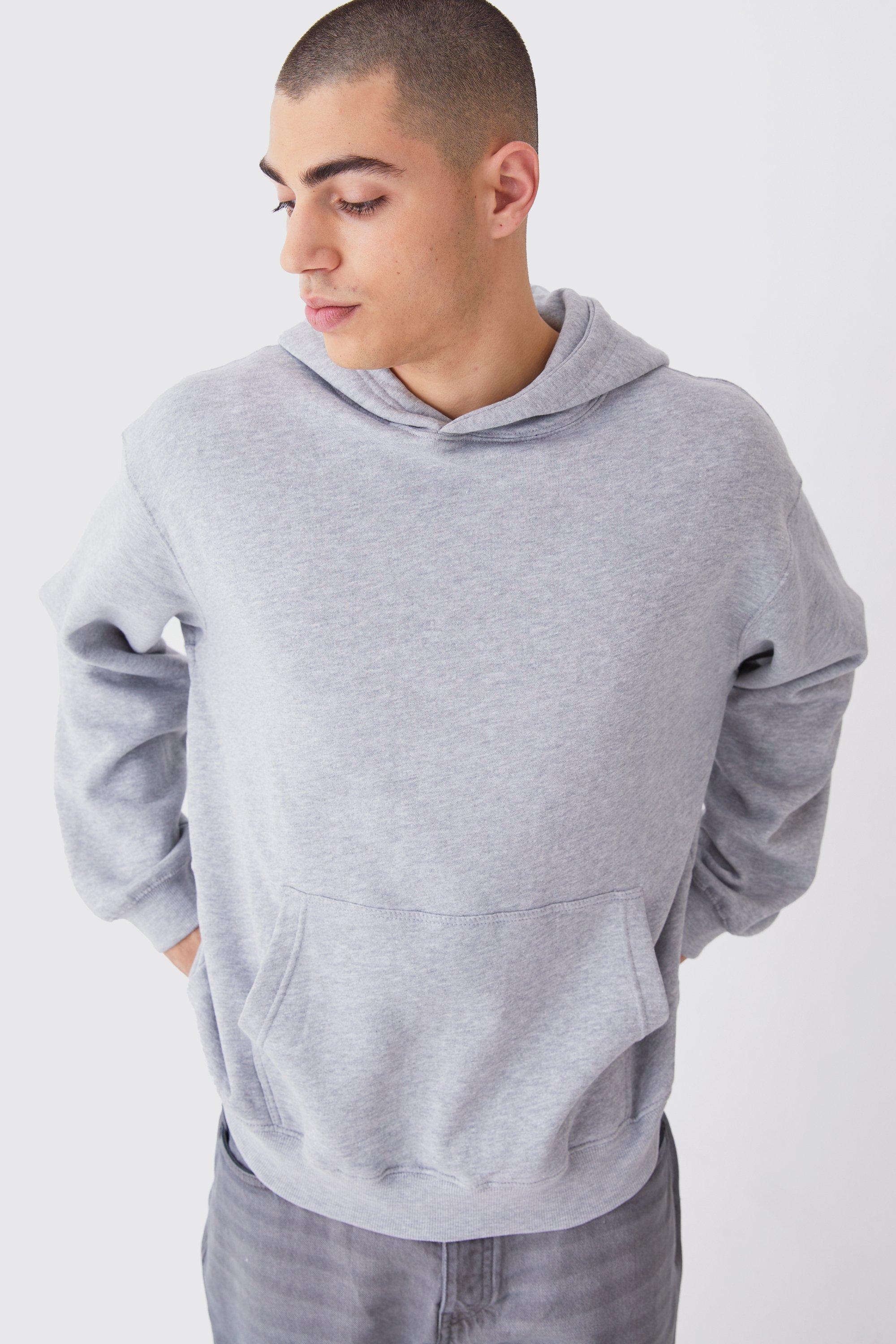 Boohoo grey hoodie sale